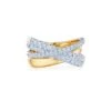 XO Two-Tone Diamond Ring 2 XO Two-Tone Diamond Ring -Home Decor Shop r 30267 0 dia 18ktt xo two tone diamond ring