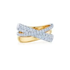 XO Two-Tone Diamond Ring