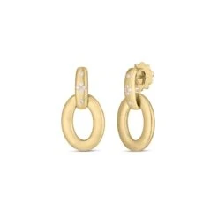 Duchessa Diamond Accent Satin Doorknocker Earrings