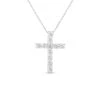 Tiny Treasures 18K Diamond Cross Necklace 1 Tiny Treasures 18K Diamond Cross Necklace -Home Decor Shop roberto coin tiny treasures 18k gold diamond larger square set cross 111330awchx0