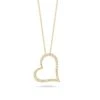 Tiny Treasures Diamond Heart Pendant, Yellow Gold -Home Decor Shop roberto coin diamond heart pendant yellow gold 0104 1803