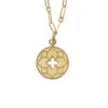 Venetian Princess 18K Satin Medallion With Flower Cutout & Diamond Accent -Home Decor Shop robertocoin satinmedallionflowercutout 0104 1697 1