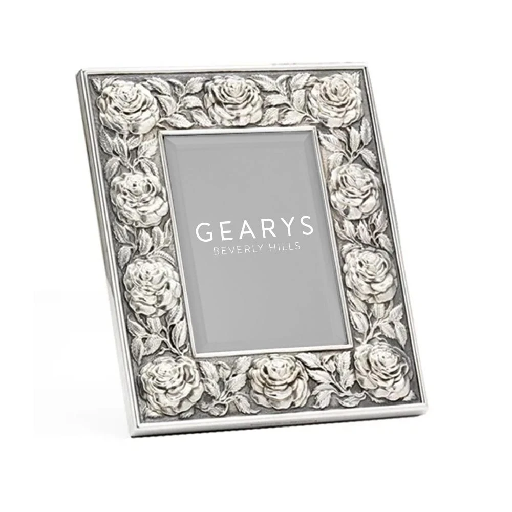 Rose 3 X 5 Sterling Frame 3 Rose 3 X 5 Sterling Frame