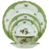 Rothschild Bird Green Border Dinnerware 2 Rothschild Bird Green Border Dinnerware -Home Decor Shop rothschildbirdgreenherend dinnerware
