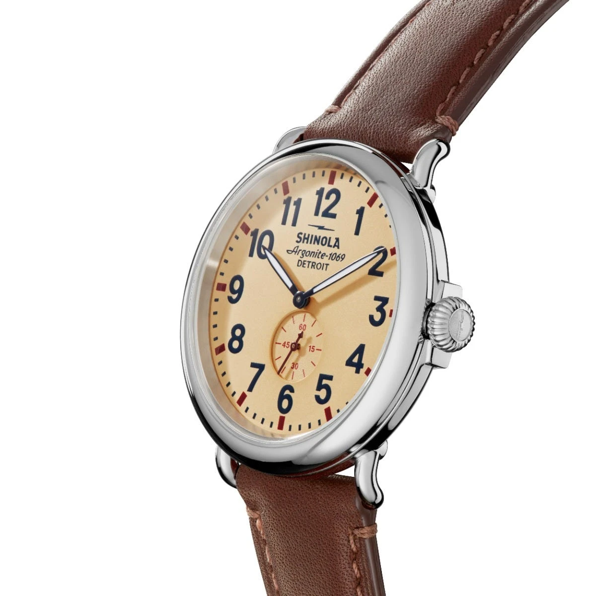 Runwell Sub Second 47mm Watch, Light Beige 4 Runwell Sub Second 47mm Watch, Light Beige - Image 2