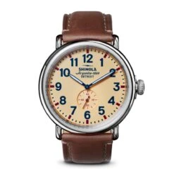 Runwell Sub Second 47mm Watch, Light Beige