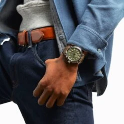 Runwell Sub Second 47mm Watch, Dark Olive -Home Decor Shop s0120250579 runwell sub second 47mm dark olive lifesstyle 1