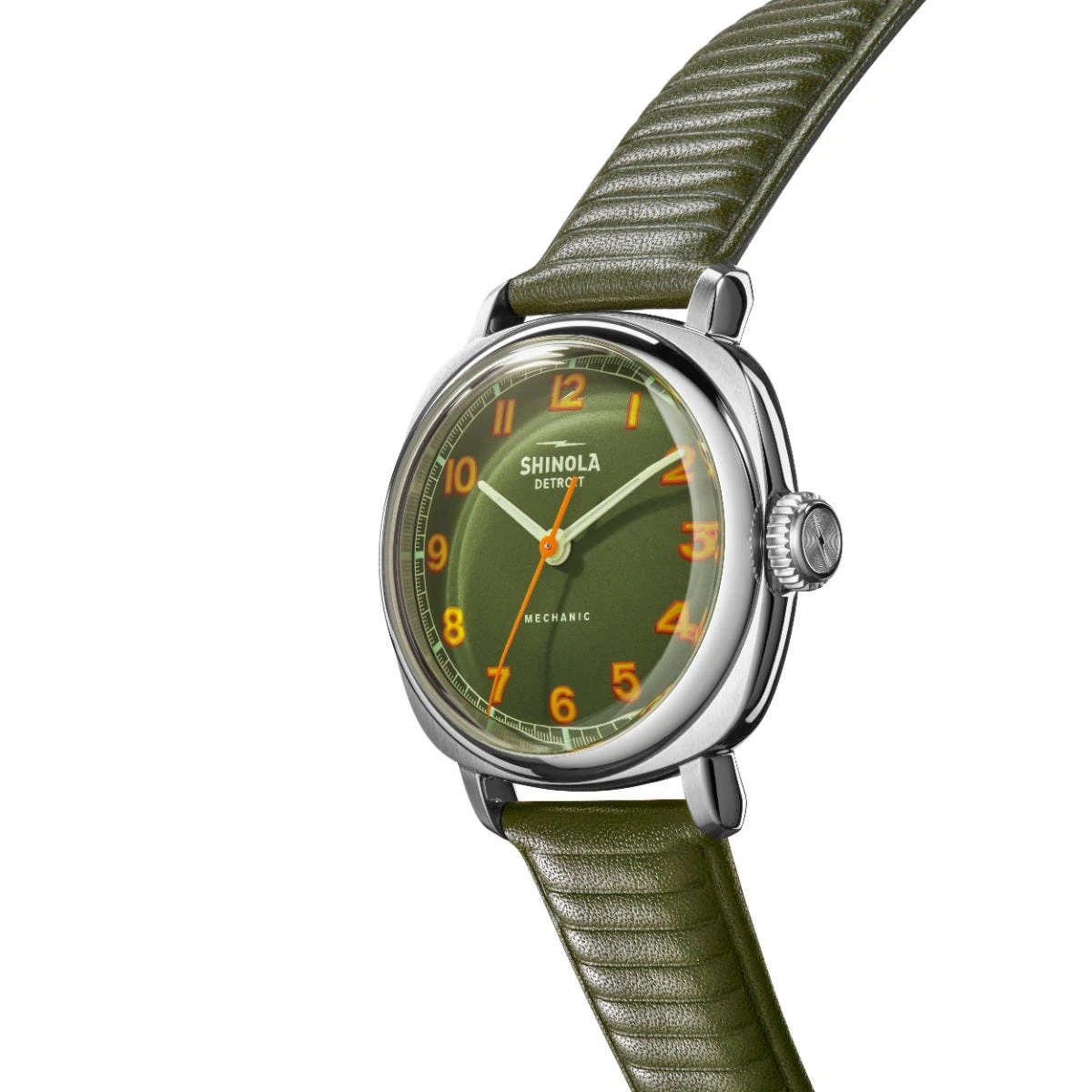 Mechanic 39mm Watch, Dark Olive 4 Mechanic 39mm Watch, Dark Olive - Image 2