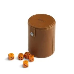 Leather Cup & Dice