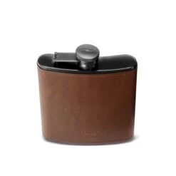 Leather Wrapped Flask, Brown 7 Leather Wrapped Flask, Brown -Home Decor Shop shinola leather wrapped flask brown 0699 1783 1
