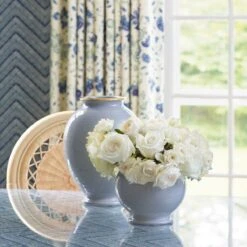 Siena Vase, Blue Haze 5 Siena Vase, Blue Haze -Home Decor Shop siena l vase blue haze lifestyle 3