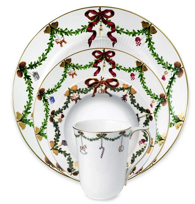 Royal Copenhagen Star Fluted Christmas Dinnerware 3 Royal Copenhagen Star Fluted Christmas Dinnerware