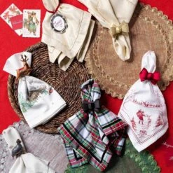 Stewart Tartan Napkin 11 Stewart Tartan Napkin -Home Decor Shop stewart tartan napkin lifestyle 2