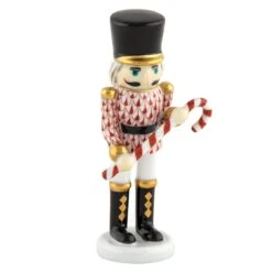 Nutcracker With Candy Cane, Rust
