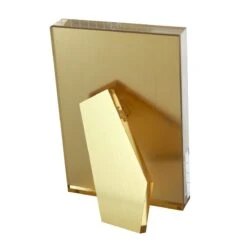 Lucite 5x7 Frame, Gold -Home Decor Shop tizo lucite5x7framegold 3705 0200 back