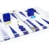 Lucite Backgammon Set, Blue 2 Lucite Backgammon Set, Blue -Home Decor Shop tizo lucite backgammon blue 2799 0826