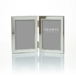 Sterling Silver Beaded 2 X 3 Double Frame