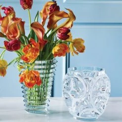 Eye Vase Oval, Clear -Home Decor Shop vase lifestyle