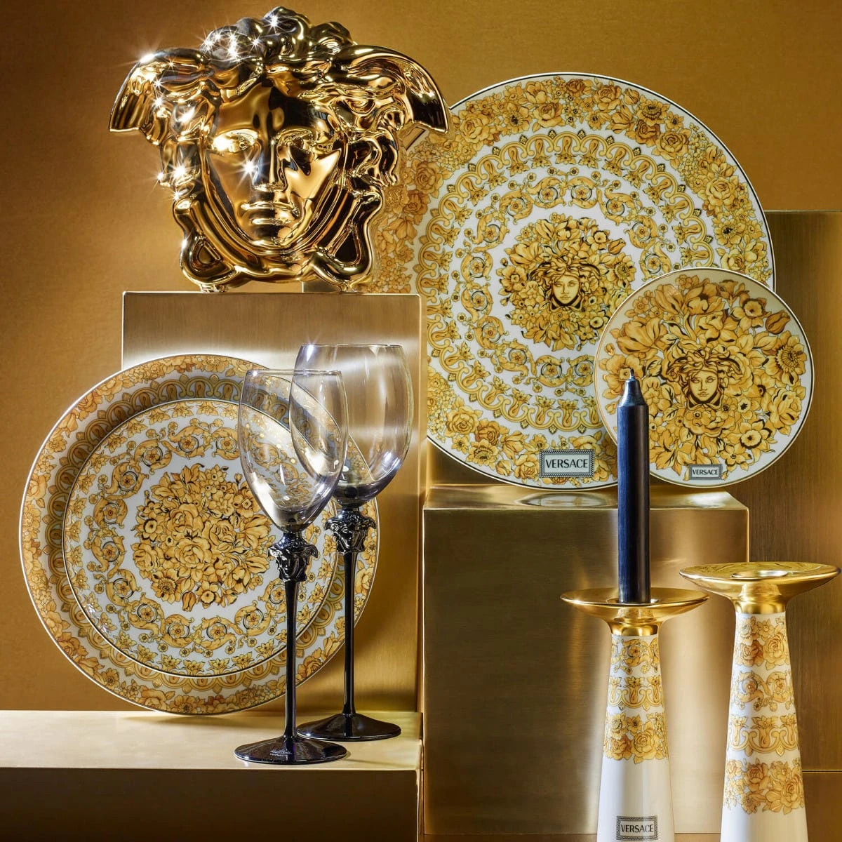 Versace Medusa Rhapsody Dinnerware 3 Versace Medusa Rhapsody Dinnerware