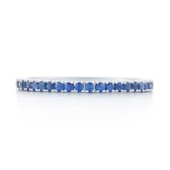 Stackable Slim Ring With Sapphires