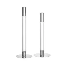 Orrefors Lumiere Silver Candlestick