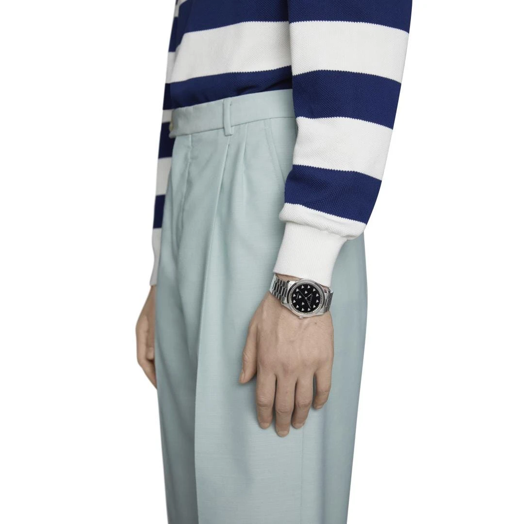 Gucci G-Timeless Black Onyx Stone Dial With Bees 4 Gucci G-Timeless Black Onyx Stone Dial With Bees - Image 2