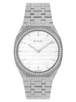 Gucci 25H Diamond Dial Watch