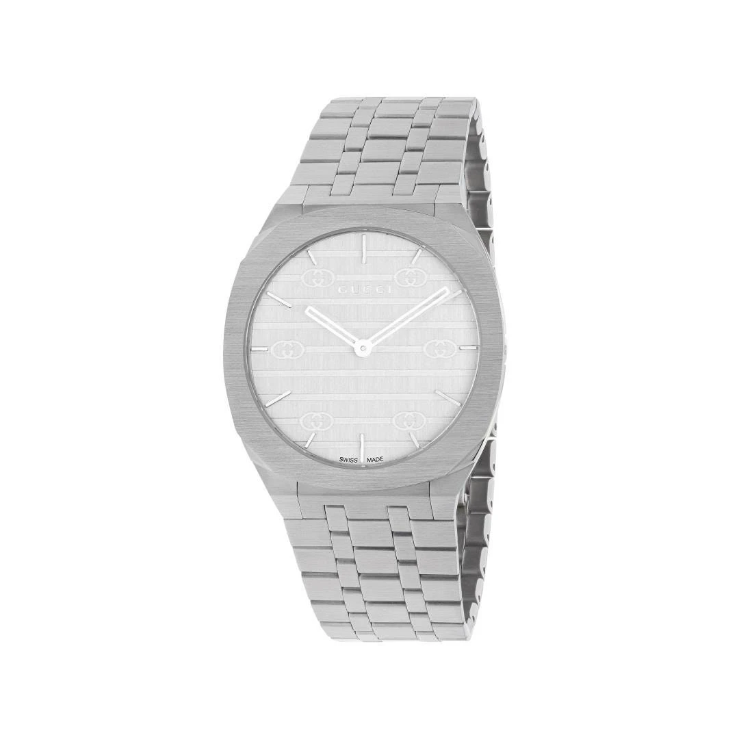 Gucci 25h Silver Dial Watch 4 Gucci 25h Silver Dial Watch - Image 2