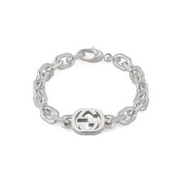 Interlocking G Bracelet, Sterling Silver