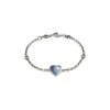 Interlocking G Heart Bracelet, Blue Enamel -Home Decor Shop yba645546002 001 gucci interlocking g heart bracelet blue enamel 5