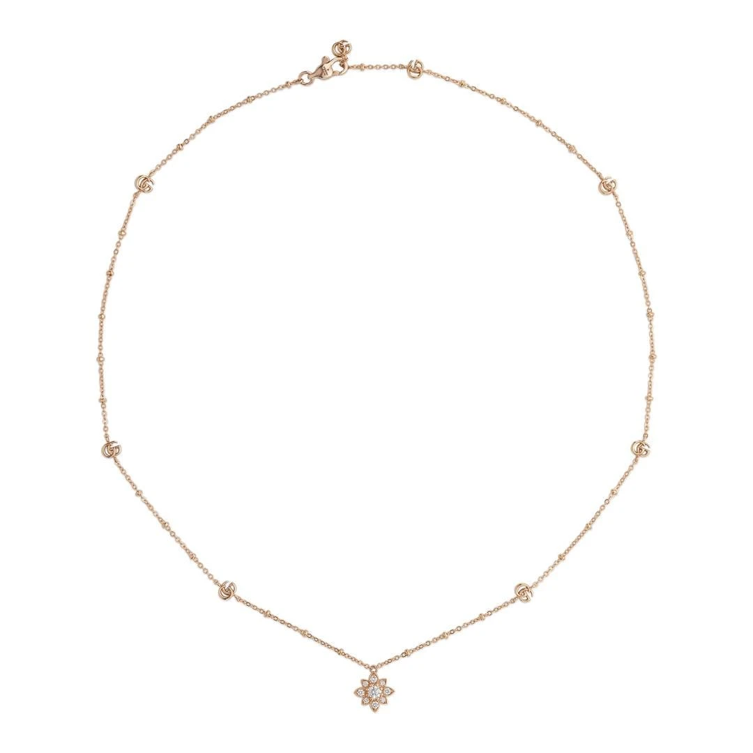 Gucci Flora GG Station Necklace 3 Gucci Flora GG Station Necklace
