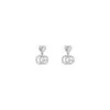 Diamond Heart & GG Dangle Earrings