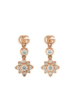 Gucci Flora GG Station Dangle Earrings